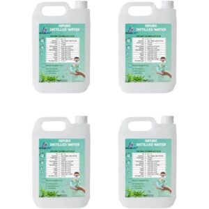 Hyggelife® Hipure Distilled Water Pack of 4 x 5 Liter