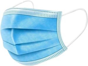 50Pcs Multiple Color Adults Disposable_Face_Masks 3 Layer Face Protection Against Droplet Anti-Particle and Dust Breathable Mouth Nose Cover Unisex (Blue)