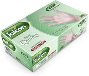 فالكون باك FALCON PACK unisex-adult Vinyl Non Sterile, Non Latex, Ambidextrous (pack of 100)